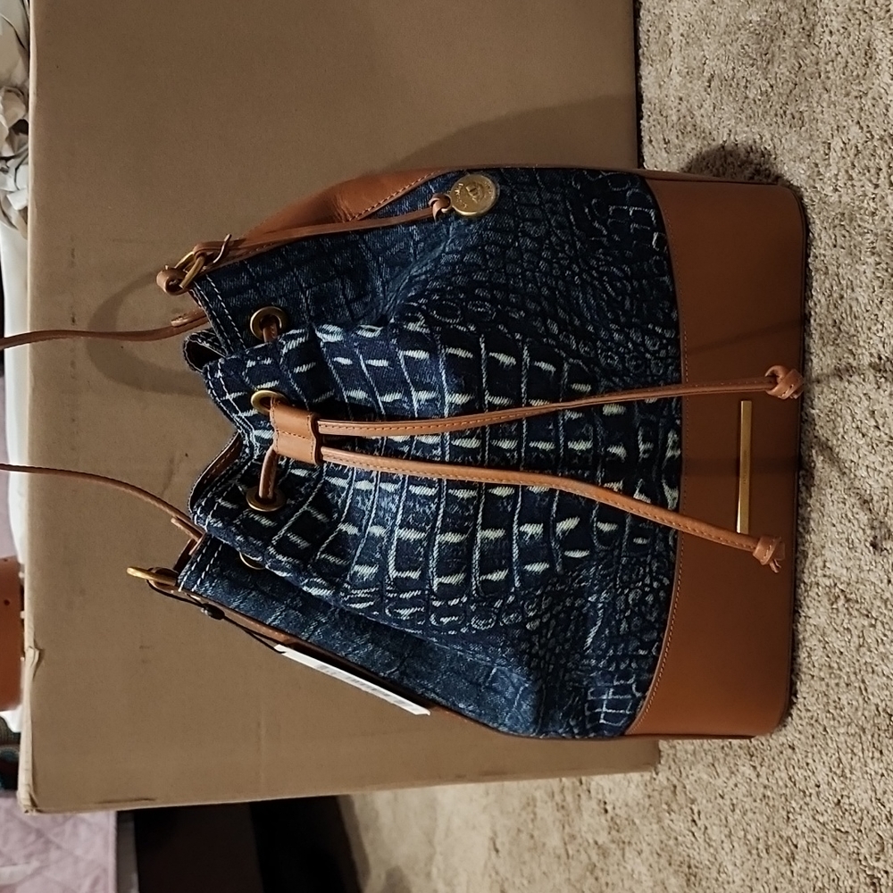 Brahmin Marlowe Denim Quinze handbag